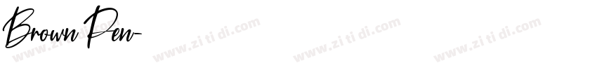 Brown Pen字体转换